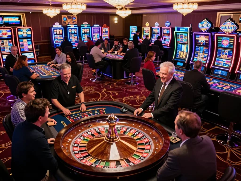 Experience thrilling gameplay at LuckyIndex's premier casino venue with vibrant atmosphere