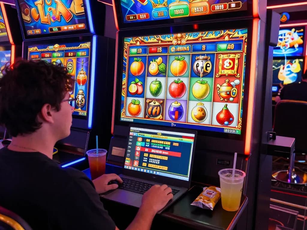 Exciting player engaged in slot gacor game at online casino