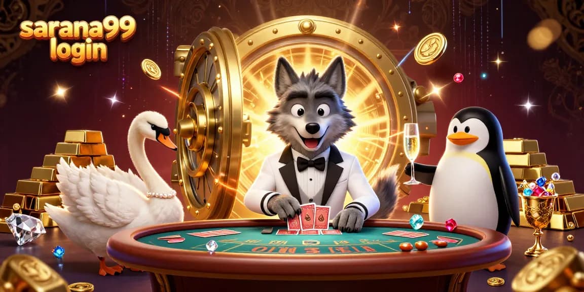 Experience the thrill with sarana99 login at an exhilarating casino scene of sophisticated characters.