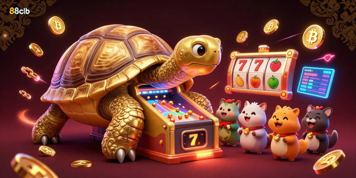 Experience thrilling slots with vibrant 88clb animations and neon crypto designs for an electrifying gaming adventure.