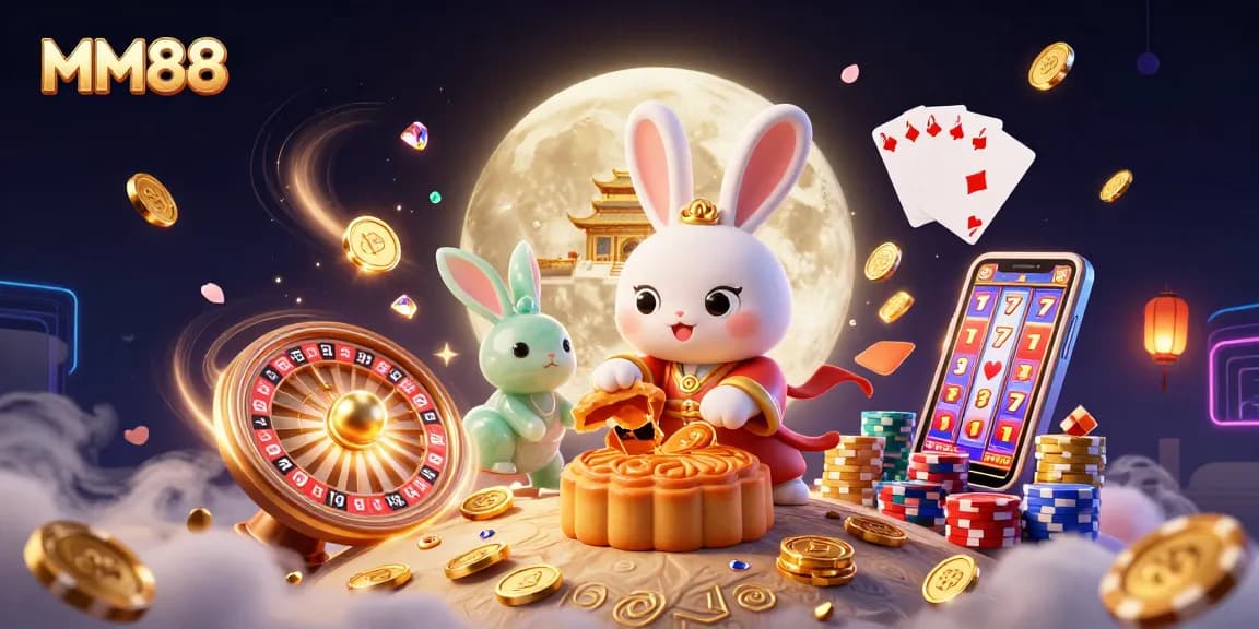 Experience MM88's captivating lunar casino world with leading gaming elements