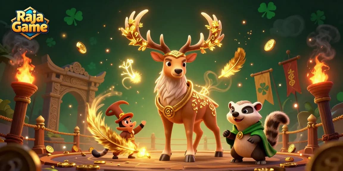 Play thrilling games on Raja Game featuring vibrant magical elements and characters.