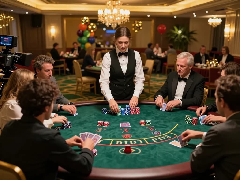 Players engaging intensely in a live blackjack game at SC88 casino, showcasing strategic gameplay.