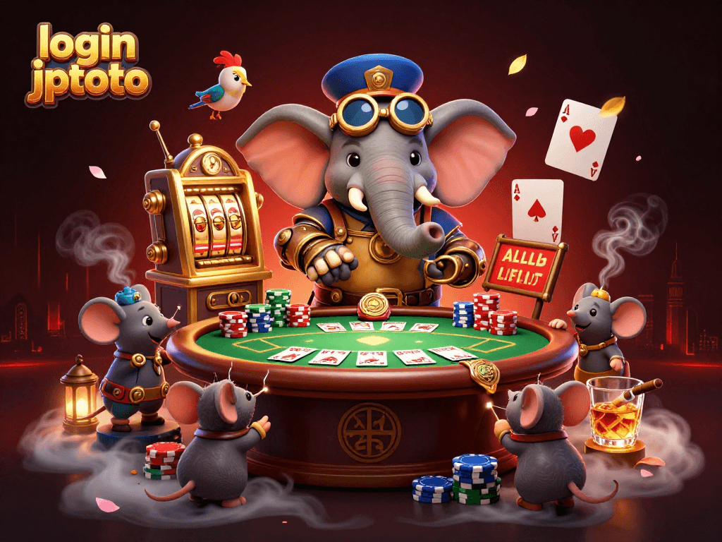 Spin to win at JPTOTO - Join thrilling slots with a vibrant 3D casino atmosphere.