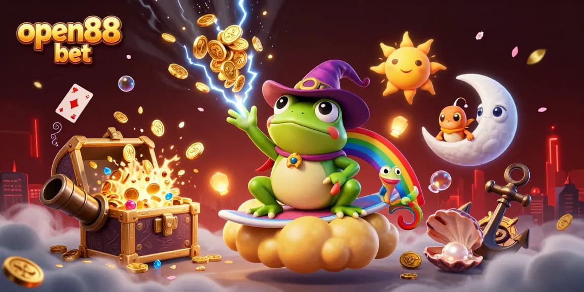 Experience the thrills of open88 bet with golden coins, magical characters, and dynamic gaming elements.