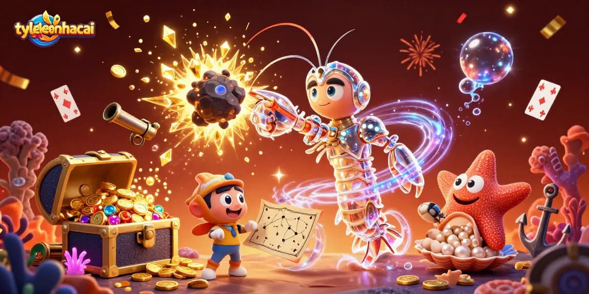 Experience thrilling victories at tylekeonhacai while navigating explosive treasures in a vibrant casino scene.