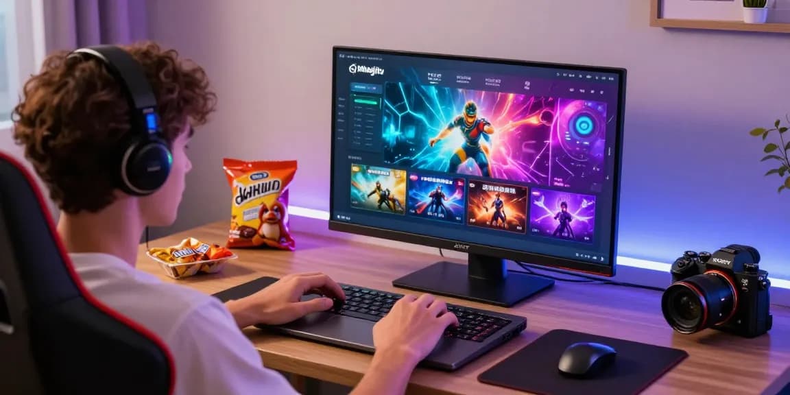 Mahajitu online gaming experience with user engaging in vibrant digital games