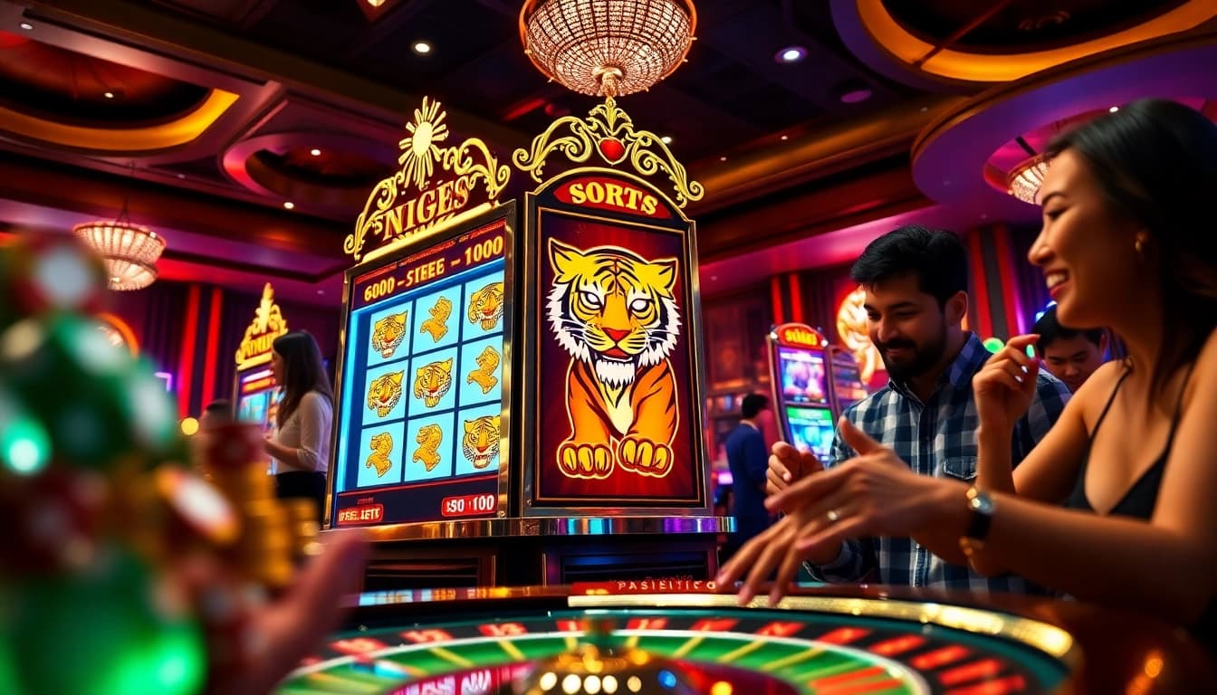 Engaging gameplay at the Fortune Tiger PG Soft slot machine, showcasing thrilling gambling excitement.