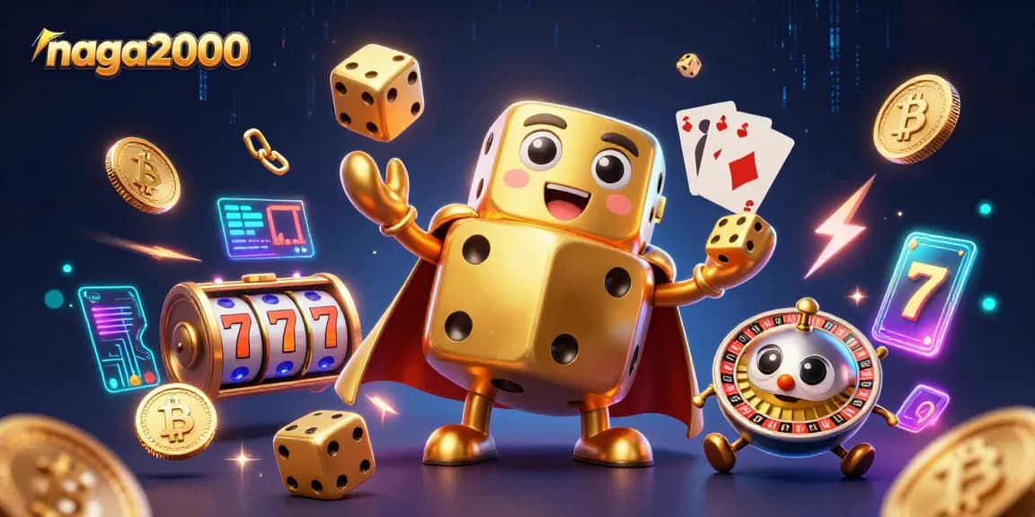 Jelajahi pengalaman bermain di NAGA2000 dengan ilustrasi kasino 3D menarik.