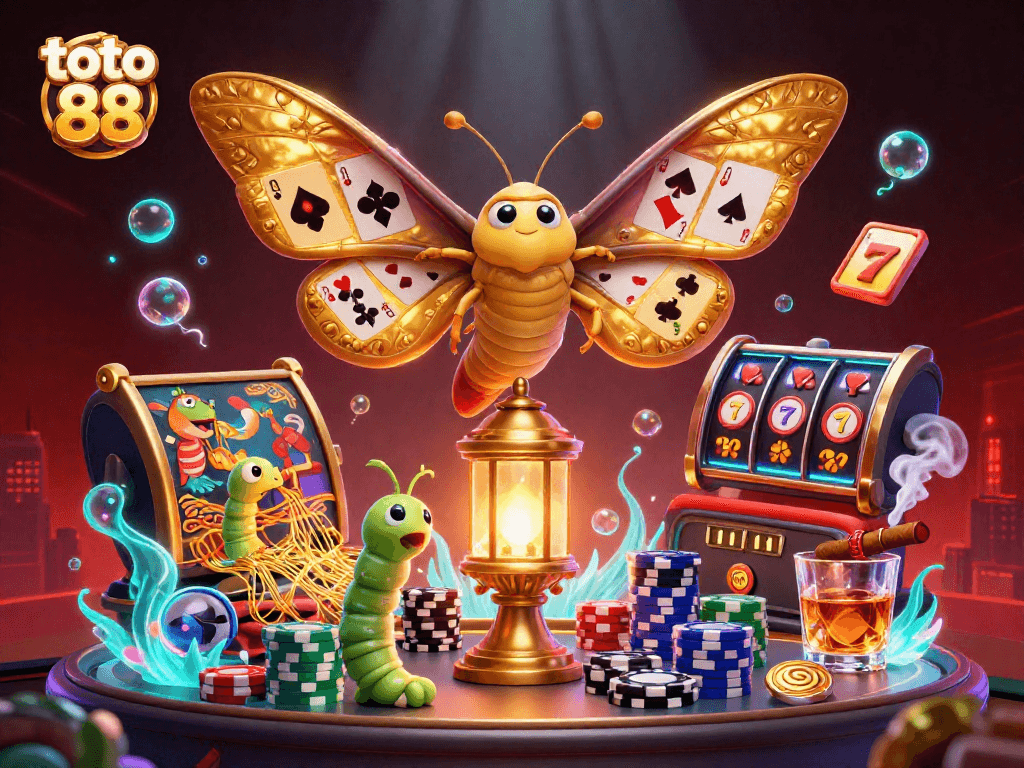 Play exciting games at toto 88 with vibrant slots, showcasing rich casino elements and dynamic play.