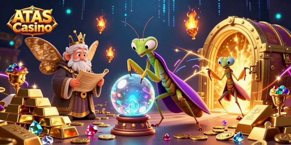 Engage with ATAS Casino for thrilling games modeled in a vibrant, mystical scene.