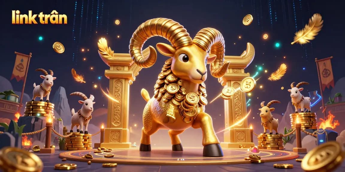 Experience thrilling action with link trần in an electrifying casino showdown featuring golden characters and vibrant elements.