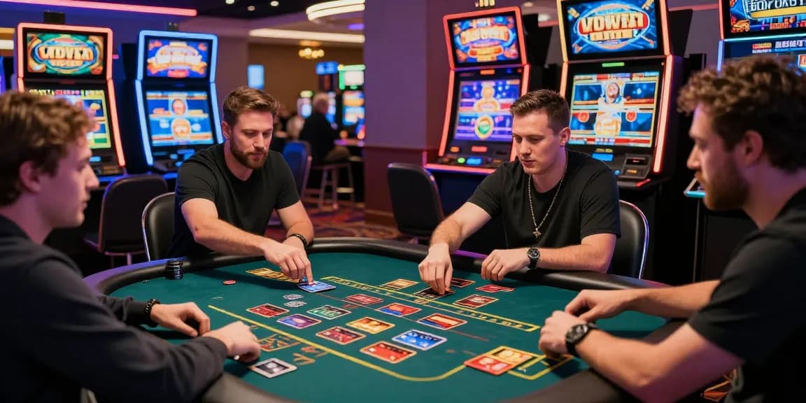 Players enjoying an engaging environment at top credit card casinos on https://sii.org.uk/ surrounded by vibrant slot machines and live dealer games.