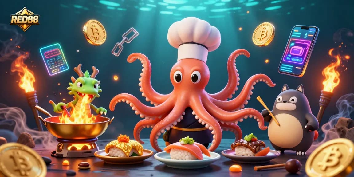 Experience the excitement of RED88 Casino with an engaging 3D illustration of characters enjoying a vibrant gaming atmosphere.