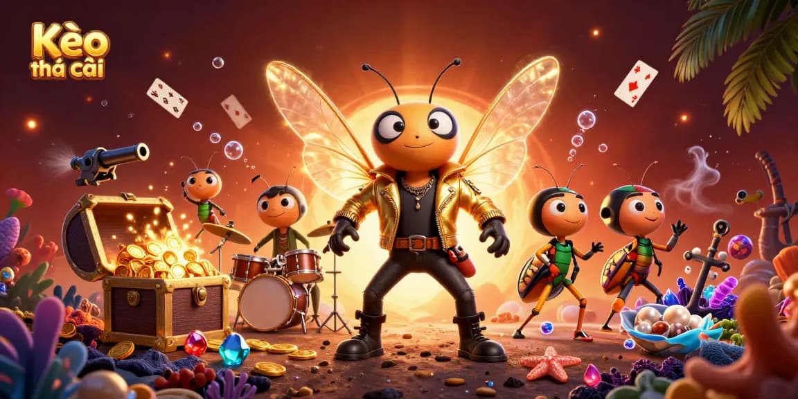 Engage in Kèo nhà cái with vibrant characters and immersive gameplay elements surrounding them.