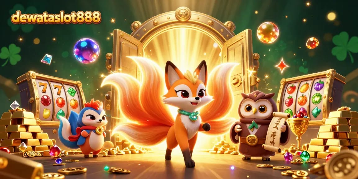 Raih kemenangan di dewataslot888 dengan permainan slot dan karakter magis dalam ilustrasi 3D menakjubkan.
