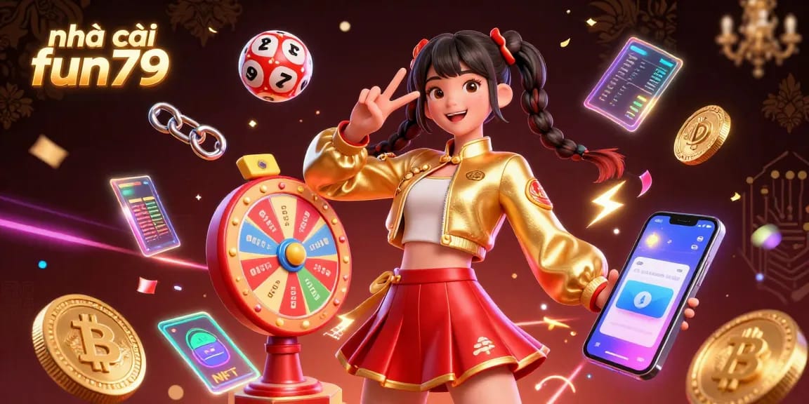 Engage with thrilling games at nhà cái fun79, featuring energetic characters, colorful prizes, and casino excitement.