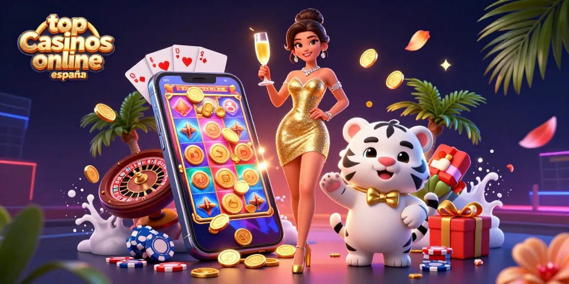 Experience top casinos online españa with vibrant scenes of thrilling casino action and winning opportunities.