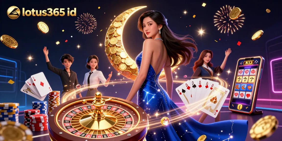 Experience the excitement of lotus365 id with elegant visuals of casino games and dynamic elements.