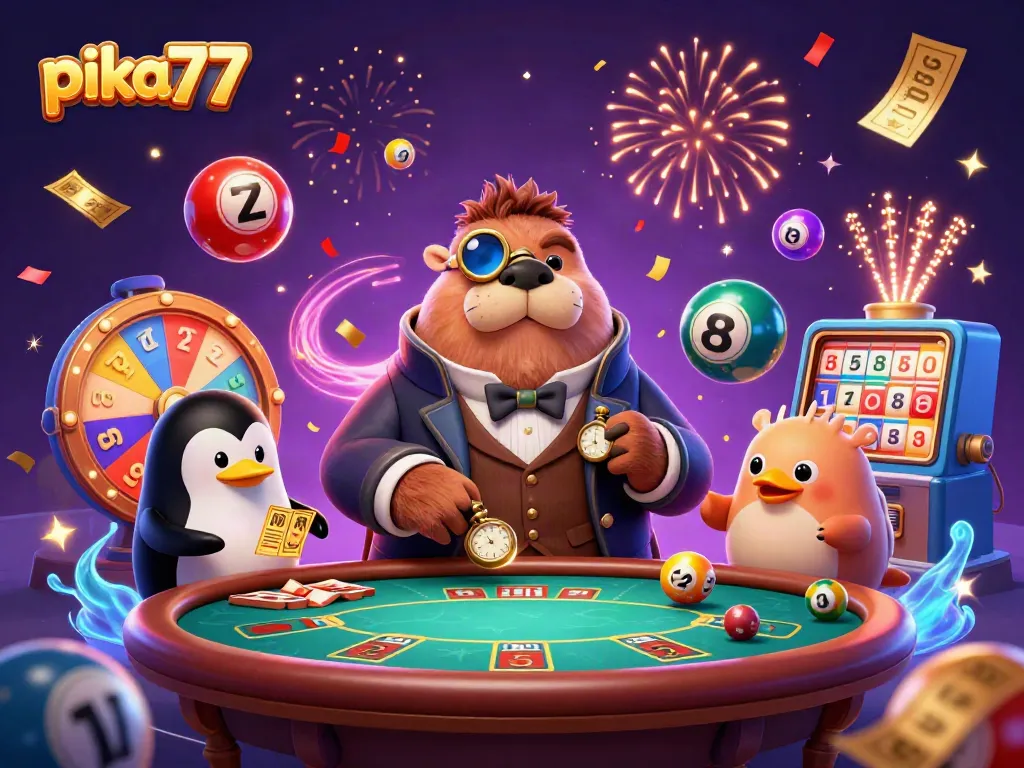 Engage in thrilling gameplay at pika77 with a vibrant underwater poker scene displaying characters and casino elements.
