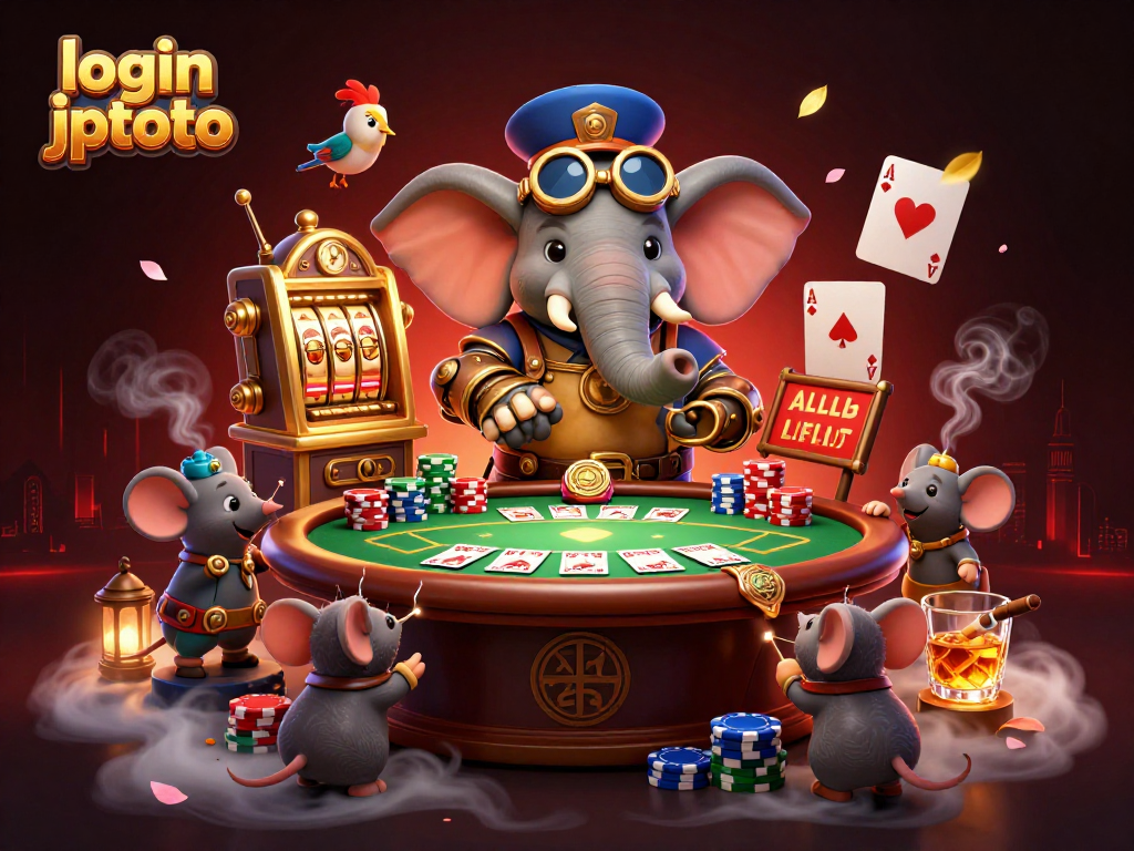 Spin to win at JPTOTO - Join thrilling slots with a vibrant 3D casino atmosphere.