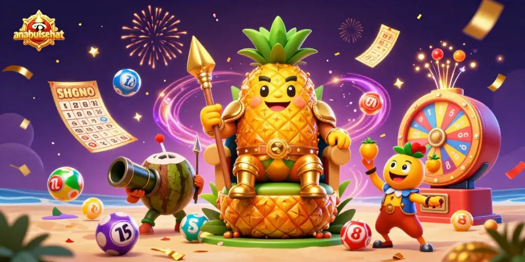 Menghasilkan jackpot dengan anabulsehat, ratusan bola lotere meluncur dan kupon keemasan berhamburan.