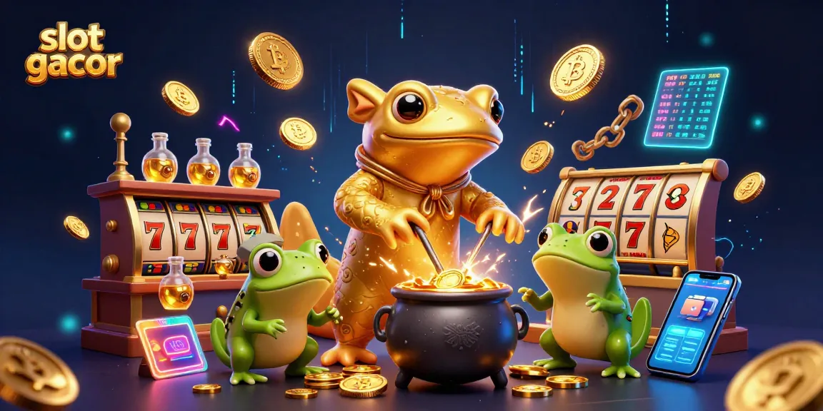 Engage with slot gacor using a vibrant scene of cartoon characters capturing golden jackpots.