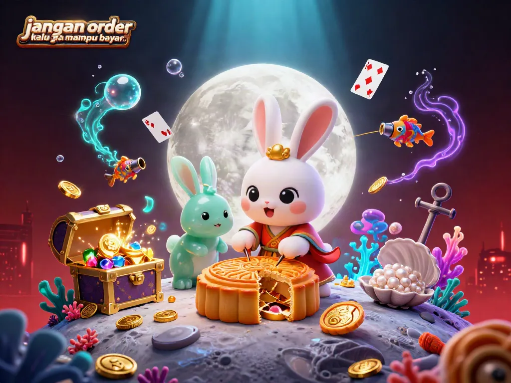 Experience the vibrant world of gaming in the ultra-detailed 3D scene featuring "jangan order kalo ga mampu bayar..".