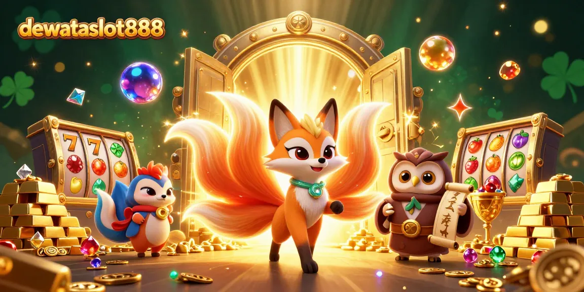 Raih kemenangan di dewataslot888 dengan permainan slot dan karakter magis dalam ilustrasi 3D menakjubkan.
