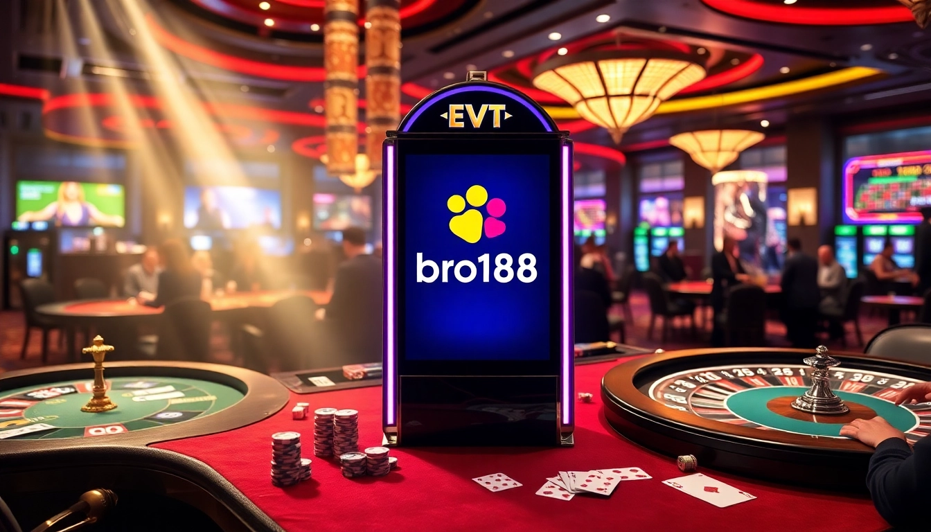 Experience thrilling gameplay at bro138 with premium slot machines and vibrant casino ambiance.