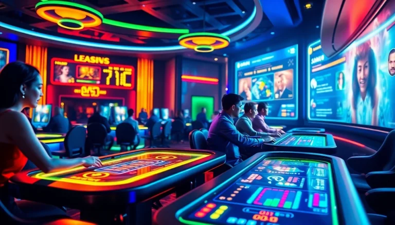 에볼루션 게임의 흥미로운 라이브 카지노 환경에서 플레이어들이 몰입하는 모습