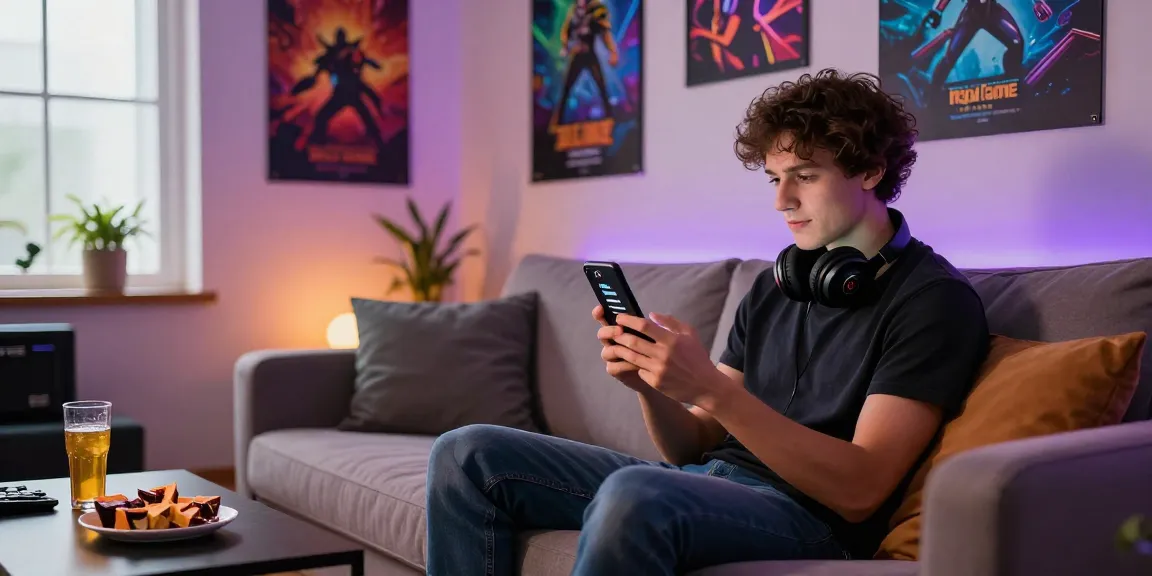 Raja Game login screen displayed on a smartphone in a cozy gaming setup